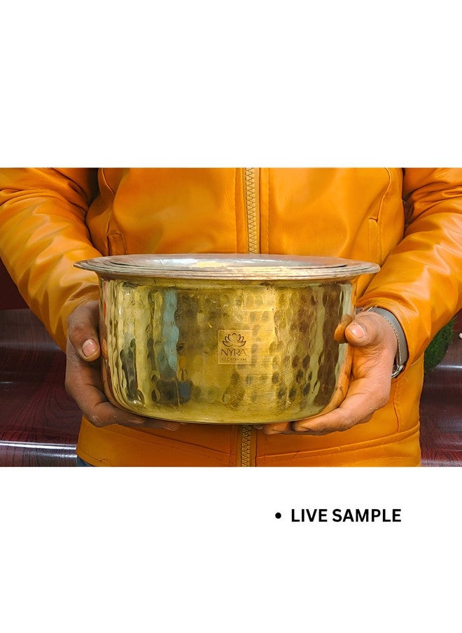 Nyra Kitchenware وعاء طهي نحاسي مزخرف من نيرا للأدوات المطبخية - 3.5 لتر - Image 3